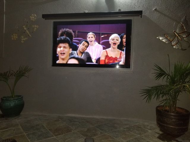 Covered Patio TV by Dr. Gadget, Los Angeles CA