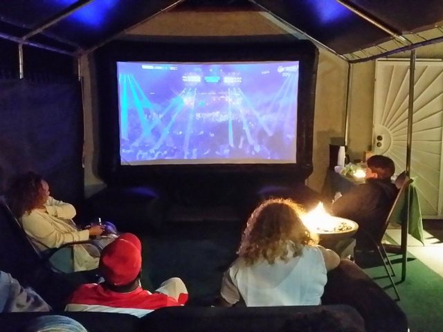 Backyard Movie Night by Dr. Gadget, Los Angeles CA
